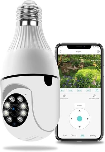 كاميرا Qilmy Pan Tilt للأمان، كاميرا IP لاسلكية عالية الدقة 3 ميجابكسل، كاميرات IP للمراقبة المنزلية مع إنذار كشف الحركة/رؤية ليلية/عرض عن بعد... in Kuwait