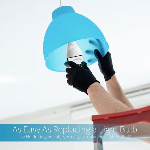 كاميرا Qilmy Pan Tilt للأمان، كاميرا IP لاسلكية عالية الدقة 3 ميجابكسل، كاميرات IP للمراقبة المنزلية مع إنذار كشف الحركة/رؤية ليلية/عرض عن بعد... in Kuwait