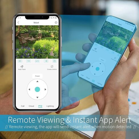 كاميرا Qilmy Pan Tilt للأمان، كاميرا IP لاسلكية عالية الدقة 3 ميجابكسل، كاميرات IP للمراقبة المنزلية مع إنذار كشف الحركة/رؤية ليلية/عرض عن بعد... in Kuwait