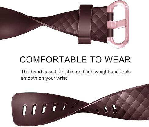 3 قطع من الأربطة الرياضية المتوافقة مع Fitbit Charge 4 Bands للنساء والرجال، أساور معصم بديلة من السيليكون الناعم قابلة للتعديل لـ Fitbit Charge 4 / Fitbit Charge 3 / Charge 4 SE/Charge 3 SE in Saudi Arabia