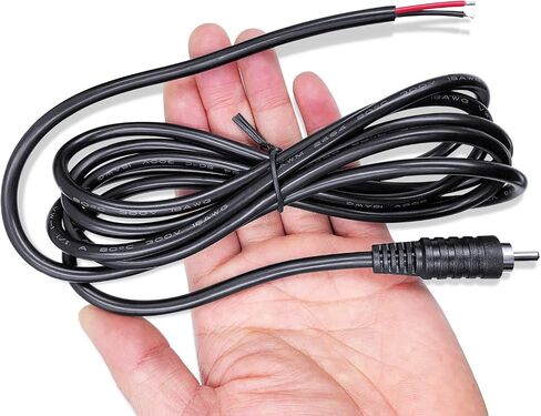 Pixelman(18AWG 6.5ft سلك مكبر صوت ثقيل RCA قابس محول RCA إلى سلك عاري، كابل صوت مكبر صوت RCA لجهاز استقبال مكبر الصوت التلفزيوني، سلك سلك ستيريو مكبرات الصوت إلى محول RCA ذكر-2 قطعة in Kuwait