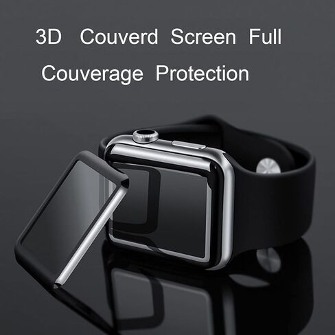 (3 حزم) متوافق مع Apple Watch Series 6/SE/Series 5/Series 4 44 مم واقي شاشة 44 مم، مضاد للخدش ثلاثي الأبعاد، HD شفاف خالٍ من الفقاعات مضاد للخدش، صلابة 9H، واقي شاشة من الزجاج المقوى لساعة Apple 44 مم in Kuwait