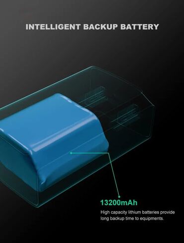 Gitroso B600 Portable Mini DC UPS مصدر طاقة غير منقطع 30W 2.5A UPS بطارية على الإنترنت مع 12V DC لجهاز التوجيه اللاسلكي والمودم وإضاءة LED وكاميرا CCTV والهاتف الذكي والمزيد in Kuwait