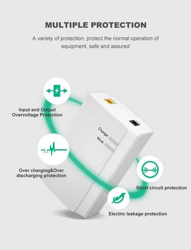 Gitroso B600 Portable Mini DC UPS مصدر طاقة غير منقطع 30W 2.5A UPS بطارية على الإنترنت مع 12V DC لجهاز التوجيه اللاسلكي والمودم وإضاءة LED وكاميرا CCTV والهاتف الذكي والمزيد in Kuwait