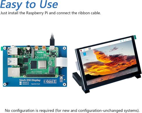 FREENOVE 5 Inch Touchscreen Monitor for Raspberry Pi 5 4 B 3 B+ A+, 800x480 Pixel IPS Display, 5-Point Touch Capacitive Screen, Driver-Free MIPI DSI Port in Kuwait