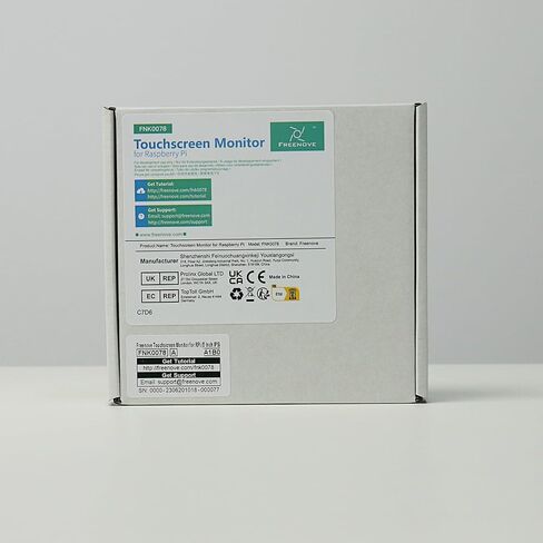 FREENOVE 5 Inch Touchscreen Monitor for Raspberry Pi 5 4 B 3 B+ A+, 800x480 Pixel IPS Display, 5-Point Touch Capacitive Screen, Driver-Free MIPI DSI Port in Kuwait