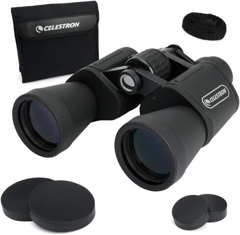 Celestron UpClose G2 7x35 Porro Binocular – Ideal for Birding & Outdoor | Wide-Field 7x Magnification, Traditional Porro Prism Design, Multi-Coated Optics, Bright Comfortable Views, Great for Nature in Saudi Arabia