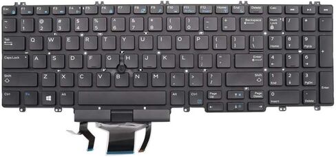 New Keyboard Replacement for Precision 7530 7730 E7530 M7530 7540 7740 US Backlit Pointer 0DK60 266YW 0266YW 06P79 in Saudi Arabia