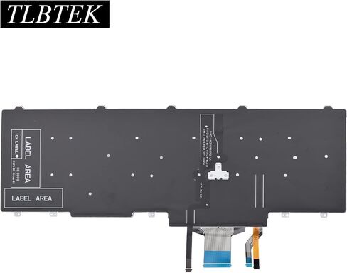 استبدال لوحة المفاتيح الخلفية TLBTEK متوافق مع Dell Latitude E5550 P37F E5570 P48F E5580 E5590 E5591 5550 5570 5580 P60F 5590 5591، Precision 3510 M3510 M3520 7510 M7510 M7520 Series Laptop in Saudi Arabia