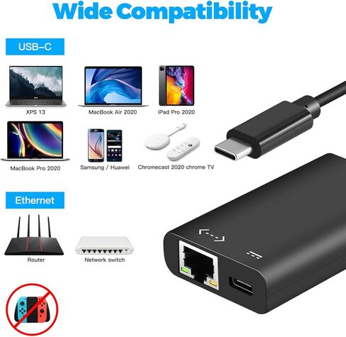 USB C الى ايثرنت مع محول شحن in Kuwait