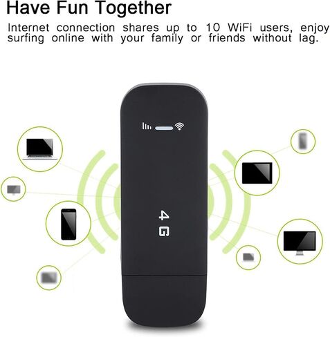 Router, 4G LTE Dongle USB Network Adapter Portable Pocket Travel Hotspot, USB Modem for Sharing(with Function) in Kuwait