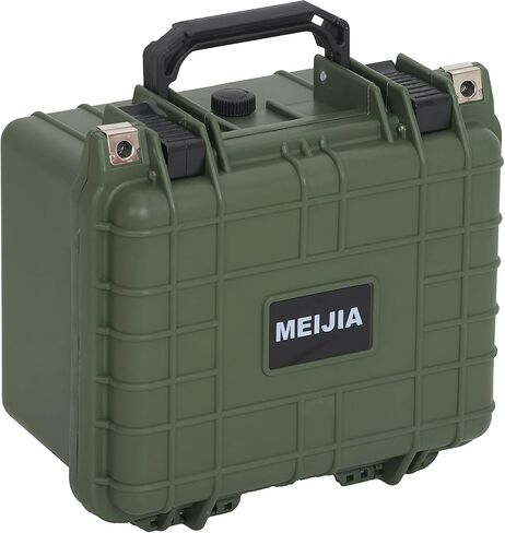 MEIJIA Portable All Weather Waterproof Camera Case With Foam,Fit Use of Drones,Camera,Equipments,Elegant Black,10.62 x9.68x6.87inches in Saudi Arabia