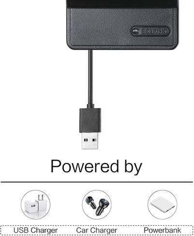 شاحن بطارية USB نحيف NB-11L لكاميرا Canon PowerShot ELPH 110 HS, 130 HS, 340 HS, 350 HS, A2300, SX400 IS A2400 IS A2500, A3500 IS A4000 IS IXS 240 HS, IXUS 285 HS in Kuwait