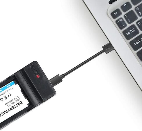 شاحن بطارية USB نحيف NB-11L لكاميرا Canon PowerShot ELPH 110 HS, 130 HS, 340 HS, 350 HS, A2300, SX400 IS A2400 IS A2500, A3500 IS A4000 IS IXS 240 HS, IXUS 285 HS in Kuwait