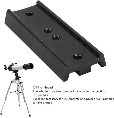 Cuifati 4.25in Dovetail Plate,Metal Mounting Plate Saddle,Connect Telescope Rings Telescopes Cameras, Alloy Dovetail Mounting Plate for Equatorial Telescope Tripod (Red) in Saudi Arabia