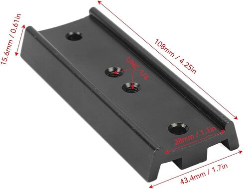 Cuifati 4.25in Dovetail Plate,Metal Mounting Plate Saddle,Connect Telescope Rings Telescopes Cameras, Alloy Dovetail Mounting Plate for Equatorial Telescope Tripod (Red) in Saudi Arabia