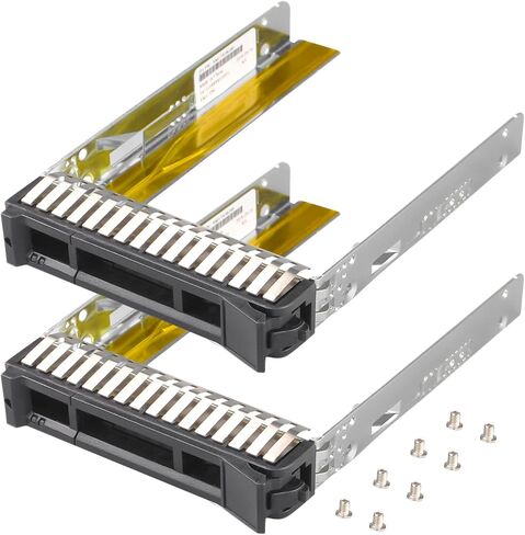 حامل تثبيت SSD مقاس 2.5 بوصة HDD Caddy SM17A06246 حامل محرك صلب معدني SSD متوافق مع Thinksystem ST550 SR550 SR590 SR650 SR630 SR850 Server، عبوتان in Kuwait