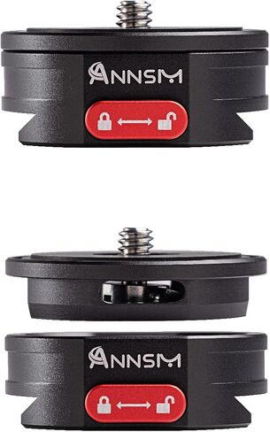 Mini Quick Release Plate QR300 for Tripod Setup Kit with Security Lock for DSLR Camera Sony/Nikon/Mobile Phone and Tripod/Slider/Dolly/Stabilizer/Monopod in Kuwait