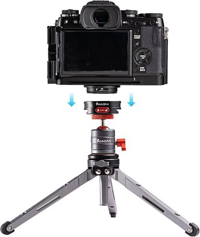 Mini Quick Release Plate QR300 for Tripod Setup Kit with Security Lock for DSLR Camera Sony/Nikon/Mobile Phone and Tripod/Slider/Dolly/Stabilizer/Monopod in Kuwait