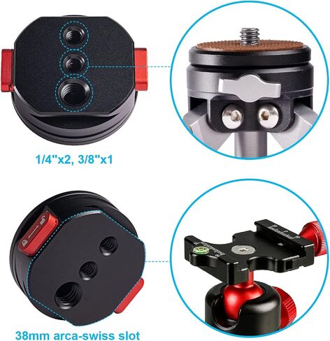 Mini Quick Release Plate QR300 for Tripod Setup Kit with Security Lock for DSLR Camera Sony/Nikon/Mobile Phone and Tripod/Slider/Dolly/Stabilizer/Monopod in Kuwait