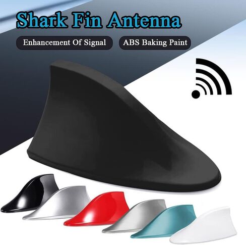 ASUBHA Car Shark Fin Antenna Cover, Stylish Shark Antenna for Car Decorations, Waterproof Antenna Cover Replacement Automotive Exterior Accessories for Signal Stabilization in Kuwait