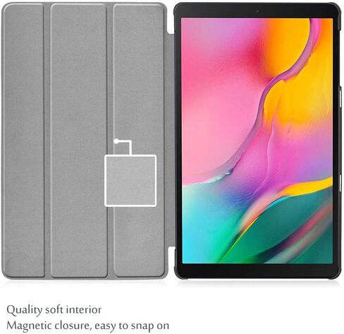 حافظة ProCase رفيعة لجهاز Galaxy Tab A 8.0 2019 T290 T295، غطاء خفيف ثلاثي الطي وغطاء صلب قابل للطي لجهاز Galaxy Tab A 8.0 بوصة 2019 بدون طراز S Pen SM-T290 (Wi-Fi) SM-T295 (LTE) - رمادي in Kuwait