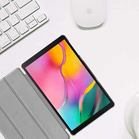 حافظة ProCase رفيعة لجهاز Galaxy Tab A 8.0 2019 T290 T295، غطاء خفيف ثلاثي الطي وغطاء صلب قابل للطي لجهاز Galaxy Tab A 8.0 بوصة 2019 بدون طراز S Pen SM-T290 (Wi-Fi) SM-T295 (LTE) - رمادي in Kuwait