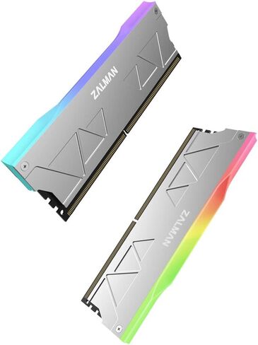 Zalman ARGB DDR Memory RAM Cooler، مجموعة مبدد حرارة RGB DDR لـ DDR5 / DDR4 / DDR3، سبائك الألومنيوم (ZM-MH10) 2-Pack in Kuwait