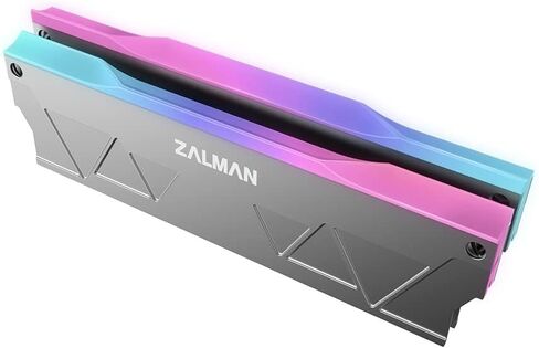 Zalman ARGB DDR Memory RAM Cooler، مجموعة مبدد حرارة RGB DDR لـ DDR5 / DDR4 / DDR3، سبائك الألومنيوم (ZM-MH10) 2-Pack in Kuwait
