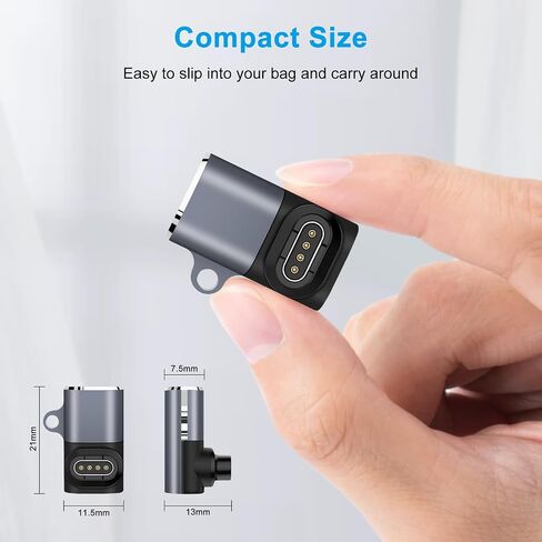 محولات شاحن الساعة (عبوتان)، موصل شحن محول USB-C من النوع C أنثى إلى ذكر مع قابس غبار متوافق مع Garmin Fenix ​​7/7S/7X/6/6X/6S والمزيد in Kuwait