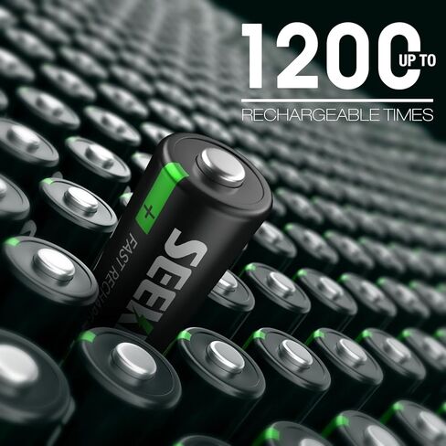 SEEKING LED بطاريات AAA قابلة لإعادة الشحن 16 قطعة، 1200 بطاريات AAA تقنية، بطارية Ni-MH 1100 مللي أمبير AAA، بطارية AAA منخفضة التفريغ الذاتي 1.2 فولت، مع 4 × صناديق حماية البطارية in Kuwait