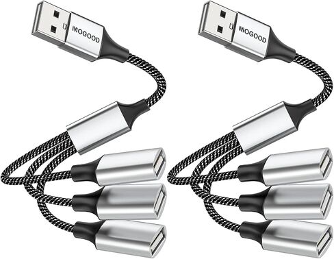 MOGOOD USB 1 to 3 Port Splitter Cable Type A 1 Male to 3 Female in Kuwait