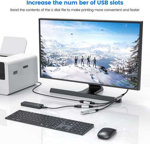 MOGOOD USB 1 to 3 Port Splitter Cable Type A 1 Male to 3 Female in Kuwait