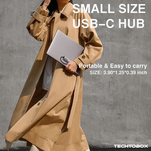 USB C HUB, USB-C Multiport Adapter, Type C HUB 5 in 1 with 4K HDMI, 100W Power Delivery, 3 USB 3.0/2.0 Data Ports for MacBook Pro/Air, iPad Pro, iPhone 15/15 Plus/15 Pro/15 Pro Max in Kuwait