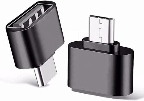 محول USB إلى Micro 10 حزم Micro USB ذكر إلى USB A أنثى أثناء التنقل OTG والشحن سيتم الانتهاء منه. أسود. دع كل أجهزتك تكتمل، 10 حزم، تدعم نقل البيانات، محول Micro OTG، الشحن in Kuwait