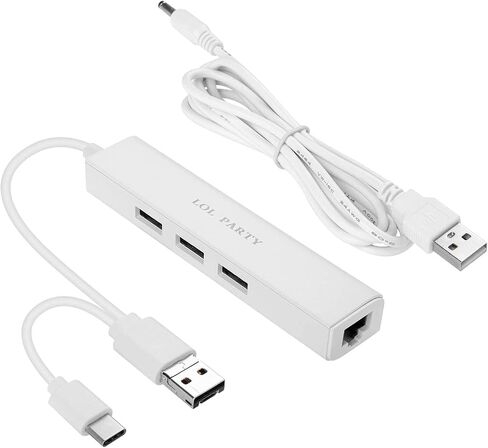كابل مايكرو USB نوع C او تي جي يعمل بالطاقة USB 2.0 محول ايثرنت سلكي لشبكة LAN لاجهزة الكمبيوتر التي تعمل بنظام اندرويد وسامسونج in Kuwait