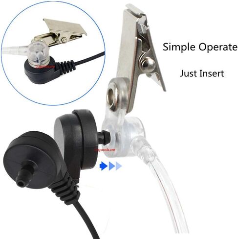 Lsgoodcare 20Pcs Replacement Covert Acoustic Air Coil Audio Tube Earbuds Compatible for Motorola Kenwood Icom Yaesu Two Way Radio Earpiece in Saudi Arabia