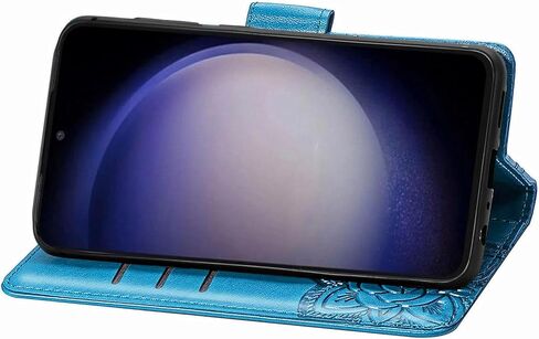 for Samsung Galaxy S23 FE Phone Case Wallet,Women Flip Folio PU Leather Protective Case Wrist Strap Card Slots Holder Pocket Emboss Butterfly Flower Stand Flip Case for Samsung Galaxy S23 FE Purple in Kuwait