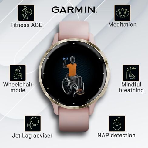 Wearable4U Garmin Venu 3: ساعة ذكية من الفولاذ المقاوم للصدأ فضي مقاس 45 مم | شاشة AMOLED مقاس 1.4 بوصة عمر بطارية يصل إلى 14 يومًا | ساعة رجالية متعددة الرياضات - حجر أبيض | حزمة هدايا ميزات الصحة واللياقة البدنية المتقدمة in Kuwait