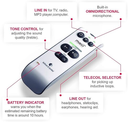 Bellman Audio Maxi Personal Amplifier with Dual Earphones in Kuwait