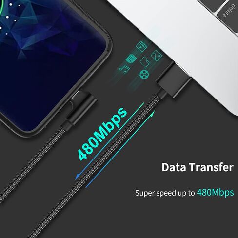 كابل USB C بزاوية يمنى 1 قدم شحن سريع، 3 حزم 90 درجة USB A إلى USB نوع C سلك قصير 3A متوافق مع Samsung Galaxy Note 10 S9 S10 S20 S21 Google Pixel 4a 5g LG Stylo 6 5 V60 in Kuwait