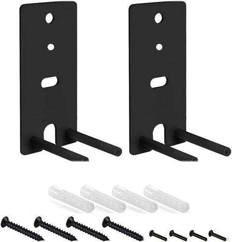 فوزادل دعامات تثبيت على الحائط لمكبرات الصوت من الستيل، متوافقة مع حامل بوز اومني جويل لايف ستايل 650، دعامات بديلة لمكبرات الصوت المحيطية بوز 700، اسود in Kuwait