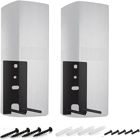 فوزادل دعامات تثبيت على الحائط لمكبرات الصوت من الستيل، متوافقة مع حامل بوز اومني جويل لايف ستايل 650، دعامات بديلة لمكبرات الصوت المحيطية بوز 700، اسود in Kuwait