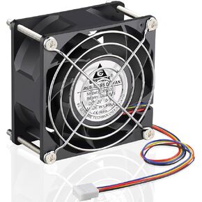 GDSTIME 80mm PWM Fan, High Speed 12V 4PIN 80mm x 25mm CPU Cooler Fan Cooling in Saudi Arabia