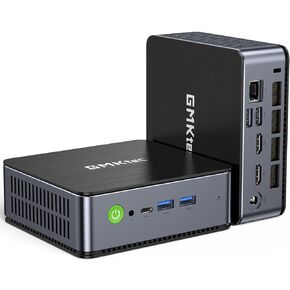جي ام كي تيك كمبيوتر مكتبي صغير انتل كور i7-12650H ويندوز 11 برو 24GB DDR5 1TB PCIe الجيل 4 SSD 4K شاشة عرض ثلاثية، نوع C، واي فاي 6، بلوتوث 5.2، ار جيه 45 2.5G in Kuwait