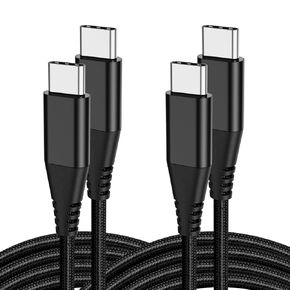 USB C to USB C Cable Charger Cord 6ft 2Pack for Samsung S22 S23/S21/S21 Plus/S21 Ultra 5G/S20 S20+/S21 FE,Note 20 Ultra/10,Pixel 6 7/6 Pro/4 3A XL 4A 5,Fast Charge Type C Charging Power Wire,PD 60W in Saudi Arabia