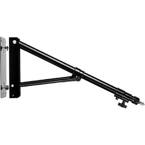 Fovitec - 1 × ذراع متفجر للتصوير الفوتوغرافي والفيديو - [أسود مطفي] [هيكل من الفولاذ] [شديد التحمل] [مقابض مريحة] [تشمل المسامير] in Kuwait