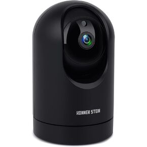 كاميرا أمان داخلية Konnek Stein 2K، 5G/2.4G WiFi 360 درجة لمراقبة الحيوانات الأليفة والطفل، كشف الحركة، رؤية ليلية، التحكم في التطبيق، صوت ثنائي الاتجاه، مع فتحة بطاقة TF وسحابة (بدون بطارية) in Kuwait