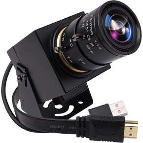 SVPRO 4K Webcam - HDMI/USB Dual Interface, Manual Zoom, 2.8-12mm CS Mount Lens for Close-up, CMOS IMX415 Industrial Camera for Machine Vision in Kuwait