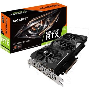 بطاقة رسومات Gigabyte GV-N207SWF3OC-8GD GeForce RTX 2070 Super Windforce OC 8G، 3X مراوح Windforce، 8 جيجابايت 256 بت GDDR6، بطاقة فيديو (متجددة) in Kuwait